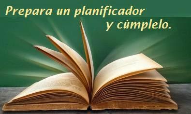 Prepara un planificador y cúmplelo.