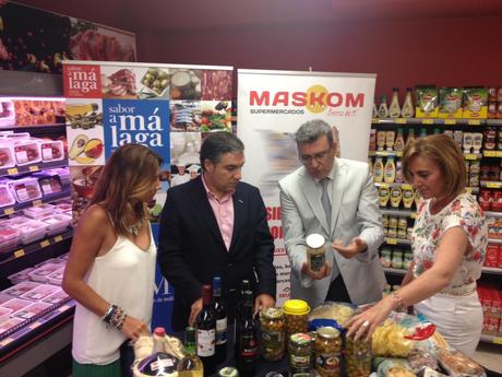 La Diputación mejora la comercialización de los productos de Sabor a Málaga gracias a un acuerdo con la cadena malagueña Maskom