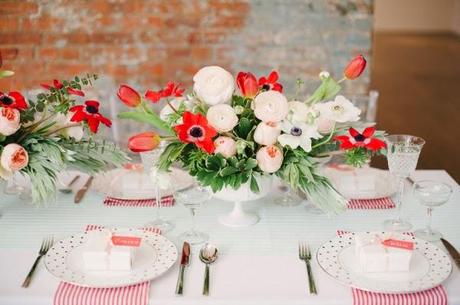 Decora tu mesa de ROJO!