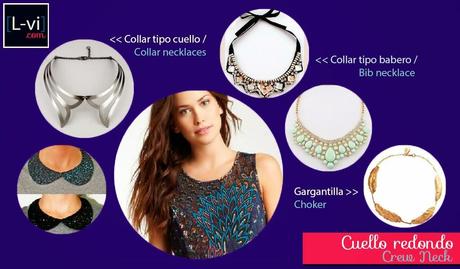 [How to: Necklines & Necklaces] Cuellos y Collares - Crew neck  L-vi.com
