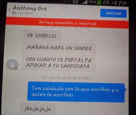 NO ES PERIODISTA, PERO SI CHANTAJISTA???...