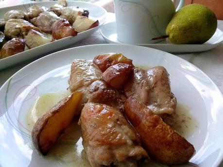 Pollo con Peras