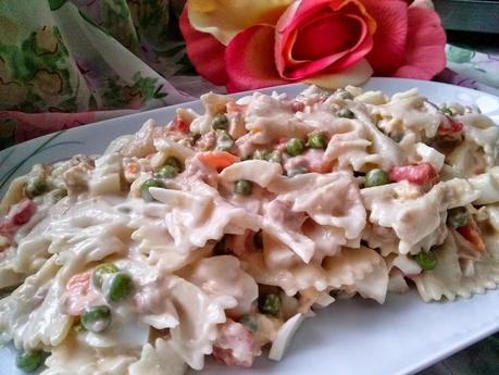 Ensaladilla de Pasta y Gambas