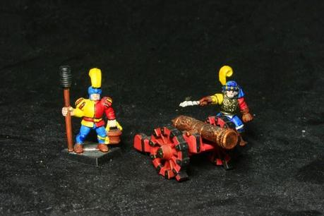 1 cañón con una dotación de dos soldados de Battle Master