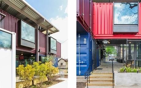 Austin Container Bar: contenedores y muebles de Ikea hacen más cool el verano en Texas. 4 austin container bar