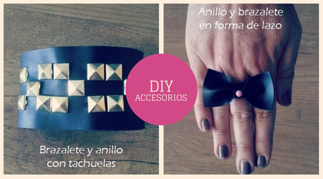 4 vídeo tutoriales para hacer tu misma 4 accesorios de moda a conjunto,o sea 2 juegos de brazaletes y anillos.