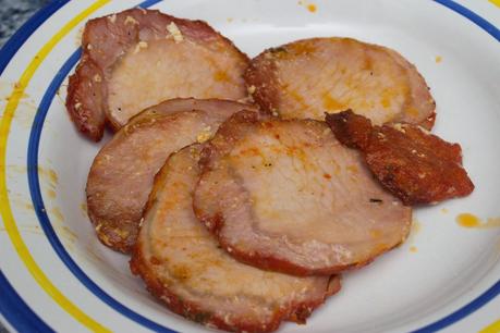 Cinta de lomo con espinacas y pasas