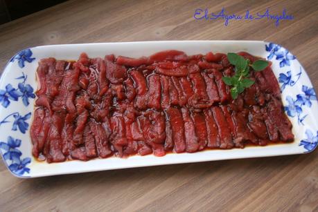 SASHIMI DE ATÚN ROJO DE ALMADRABA