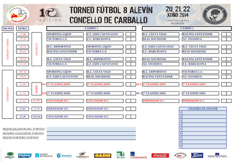 El Torneo Alevín Concello de Carballo Memorial J.L. Vara 2014 reune a las mejores canteras del norte: Horarios.