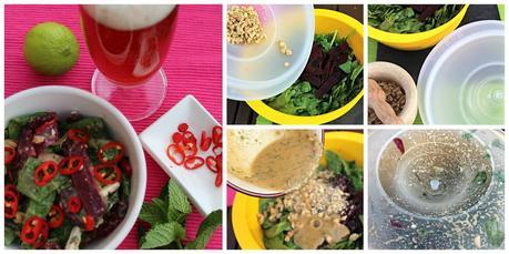 Ensalada de espinacas, feta y remolacha #ponunaensalada2014