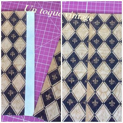 COMO HACER UNA LIBRETA CON UNA HOJA DE SCRAPBOOK