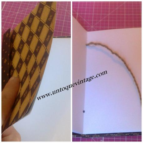 COMO HACER UNA LIBRETA CON UNA HOJA DE SCRAPBOOK