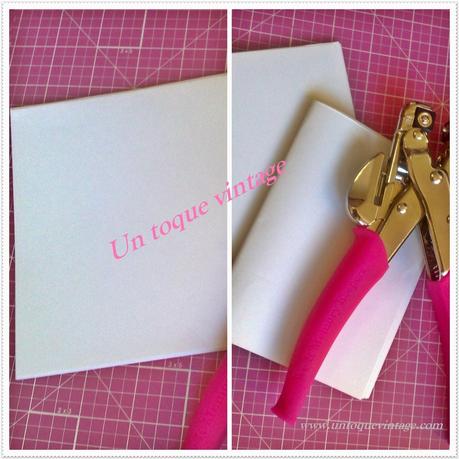 COMO HACER UNA LIBRETA CON UNA HOJA DE SCRAPBOOK