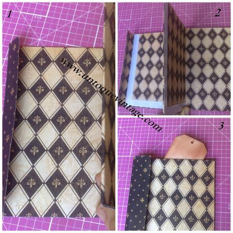 COMO HACER UNA LIBRETA CON UNA HOJA DE SCRAPBOOK