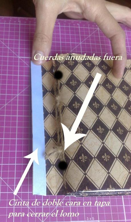 COMO HACER UNA LIBRETA CON UNA HOJA DE SCRAPBOOK