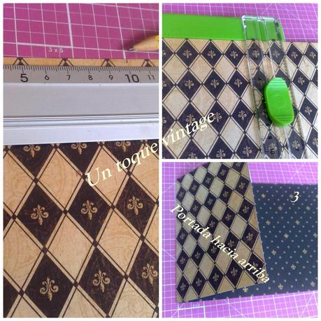 COMO HACER UNA LIBRETA CON UNA HOJA DE SCRAPBOOK