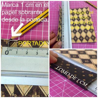 COMO HACER UNA LIBRETA CON UNA HOJA DE SCRAPBOOK