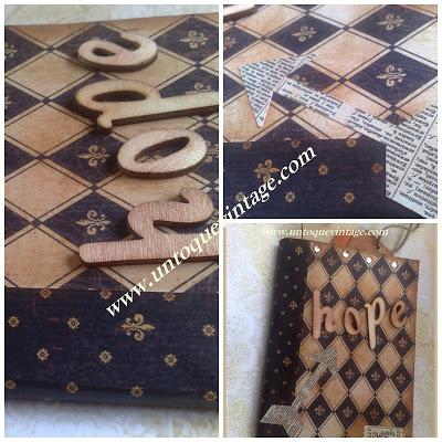 COMO HACER UNA LIBRETA CON UNA HOJA DE SCRAPBOOK