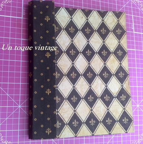 COMO HACER UNA LIBRETA CON UNA HOJA DE SCRAPBOOK