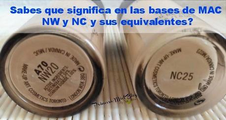 (Belleza) SABES LO QUE SIGNIFICA NC Y NW EN LAS BASES DE MAC?