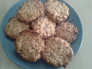 Galletas de copos de avena y manzana