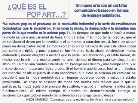 EL ARTE POP I: LA REALIDAD ES EL MENSAJE