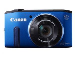 Canon PowerShot SX270 HS frontal azul