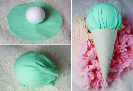 Diy......dulces guirnaldas en forma de ice cream.