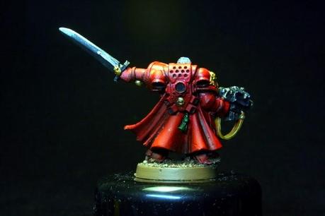 Parte trasera del capitán de los Ángeles Sangrientos