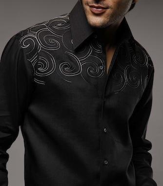 black-linen-shirt-men-embroidery