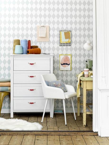 Geometria y colores delicados. Una decoracion perfecta para el verano