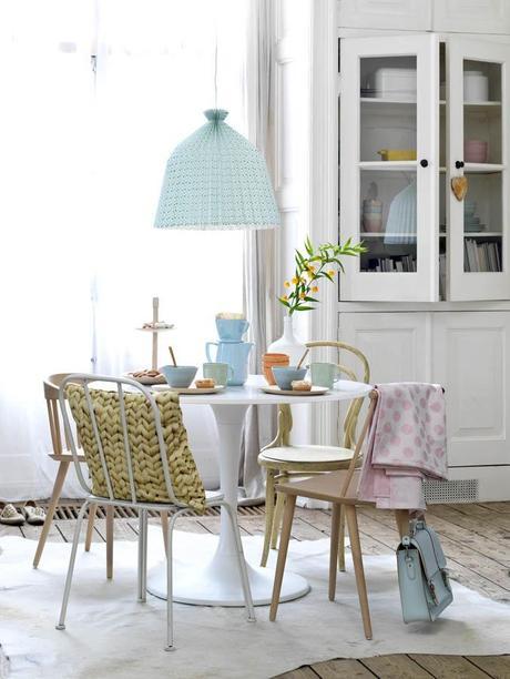 Geometria y colores delicados. Una decoracion perfecta para el verano