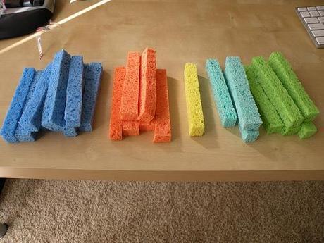 pelota esponja 2 Pelotas esponja de colores