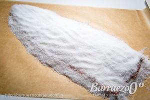 Como preparar salmón marinado o gravlax Para mazerar el salmón tiene que estar totalmente cubierto de la mezcla de sal, azucar, vodka y limón.