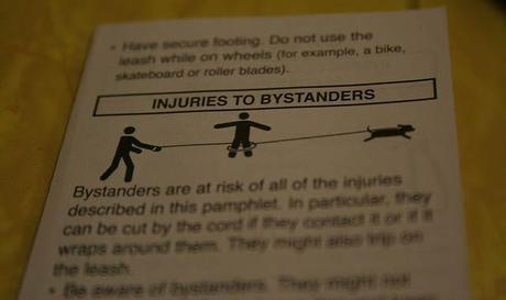 Peligros de las correas retráctiles