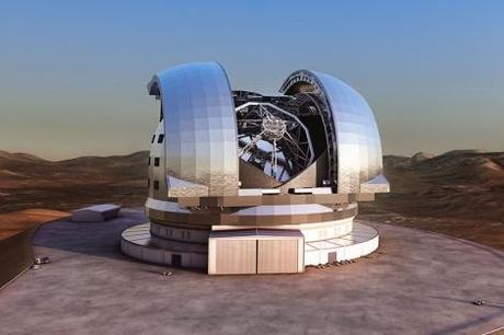 Recreación del aspecto del futuro telescopio E-ELT .| ESO