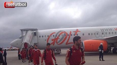 Los jugadores de la Selección tras aterrizar en Curitiba mundial Crónica de un Mundial inesperado sefutbol