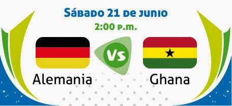 Ver Alemania vs Ghana 