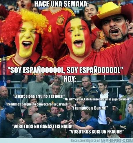 Los mejores memes de la derrota de España. Parte 3