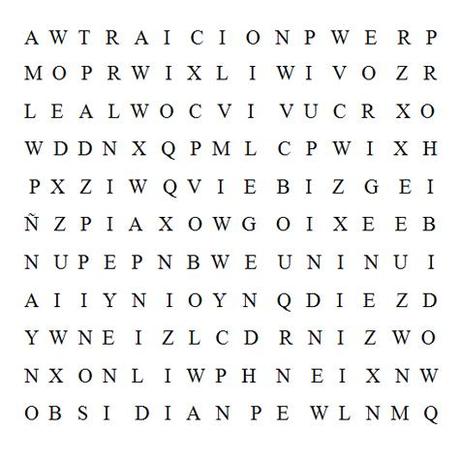 Prueba 1 de la Gymkana: Sopa de letras