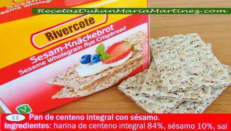 Pan Dukan en Mercadona, Lidl, Aldi:  pan de centeno integral para Crucero, Consolidación y la NUEVA dieta Dukan