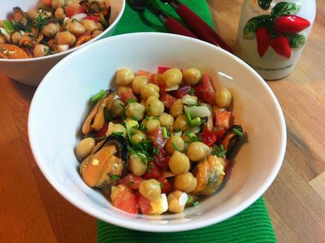 Ensalada De Garbanzos Con Mejillones A La Vinagreta