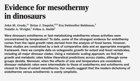 Dinotibios y el rumor de la sangre caliente