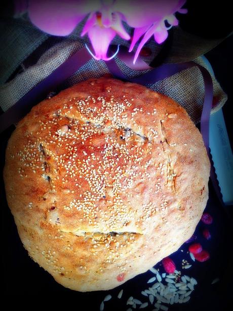 PAN DE SEMILLAS Y ARÁNDANOS ROJOS