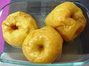 Manzanas asadas. Microondas