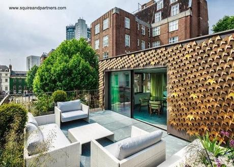 Terraza de una residencia original en Mayfair - Londres