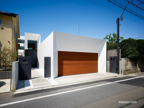 Casa contemporánea japonesa urbana estilo Minimalista