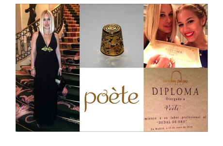 Poète recibe el Dedal de Oro 2014 Poète recibe el Dedal de Oro 2014