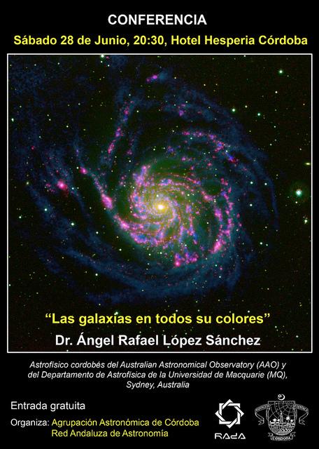 Conferencia 'Las galaxias en todos sus colores' en Córdoba
