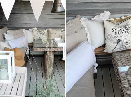 UNA TERRAZA EN RATTAN Y  BLUE GREEN + LOOK